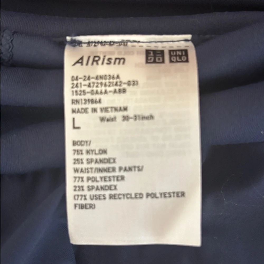 Uniqlo AIRism Navy Blue Skort Women's Size Small Built In Shorts